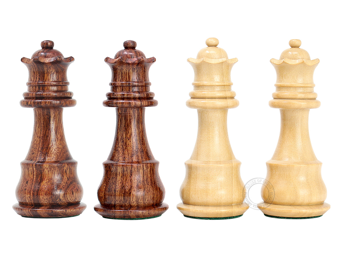 2 extra Queens provided with this set. 34 Chess Pieces (Including 2 extra Queens)